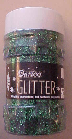 DARICE GLITTER GREEN